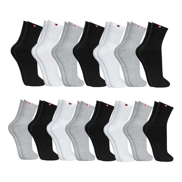 Kit 15 Pares Meias Sport Algodão Cano Médio Sandrini Confort Sortidos 39-43