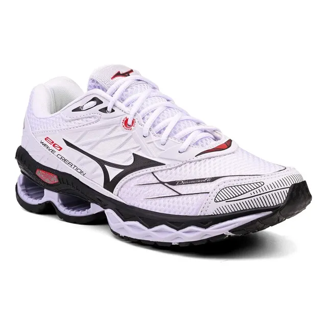 Tênis Mizuno Academia Corrida Caminhada Novo Treino Oferta Mizuno Branco Preto 42 Br
